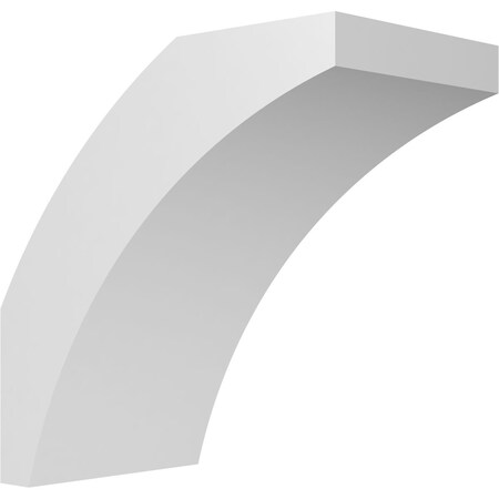 Ekena Millwork 3 1/2-in. W x 6-in. D x 6-in. H Thorton Architectural Grade PVC Knee Brace BRCP035X06X06THR